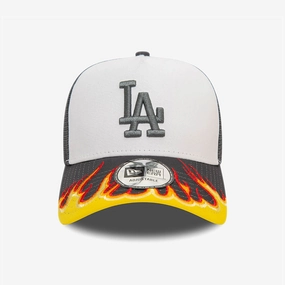 NEW ERA | MLB FLAME TRUCKER LOSDOD GRH { WHITE/BLACK/YELLOW