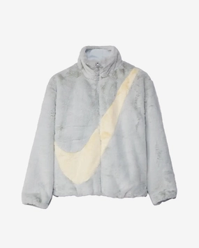 NIKE FAUX FLEECE JACKET ICE BLUE