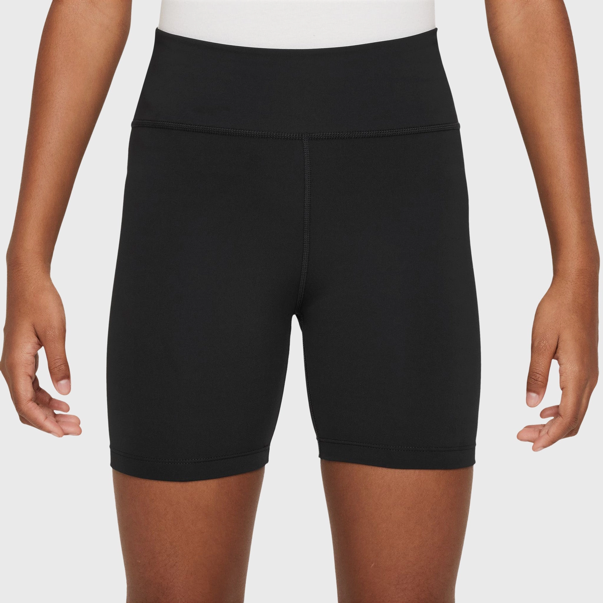 Nike Junior Girls' One Dri-Fit Bike Shorts Black / White
