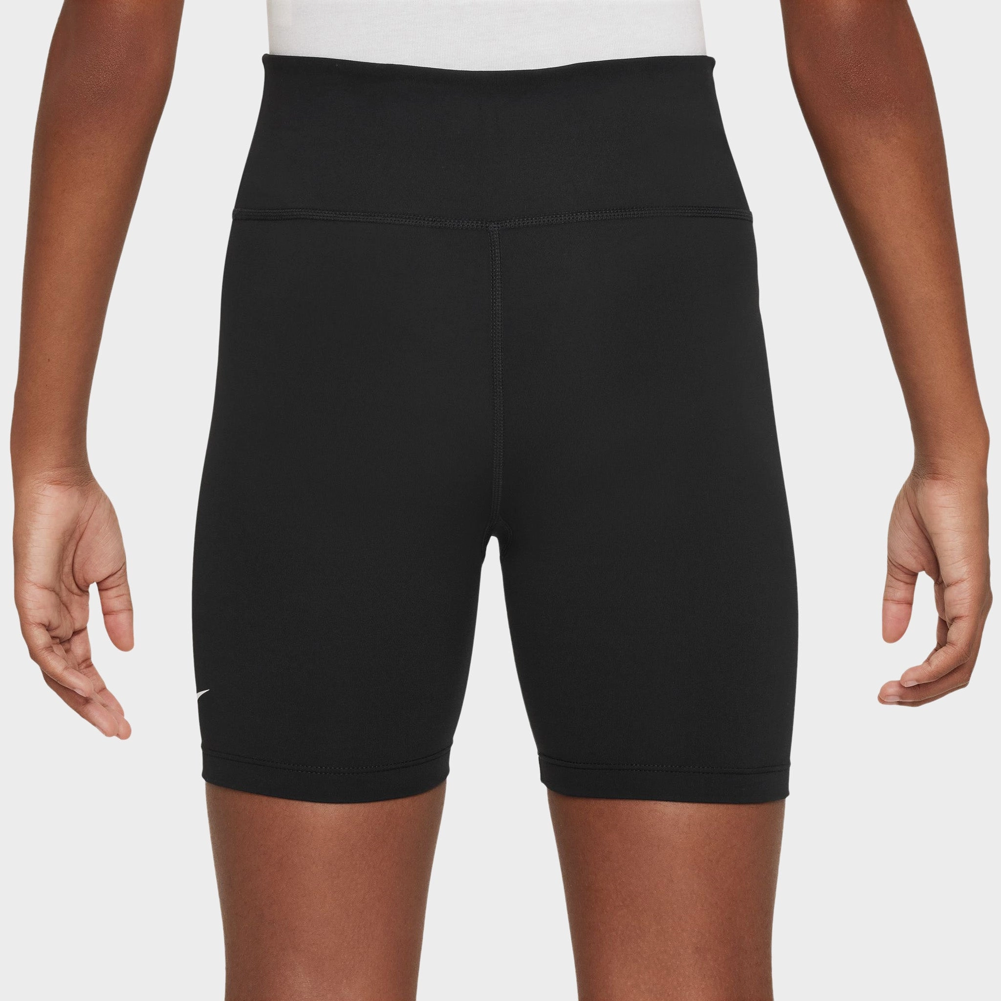 Nike Junior Girls' One Dri-Fit Bike Shorts Black / White
