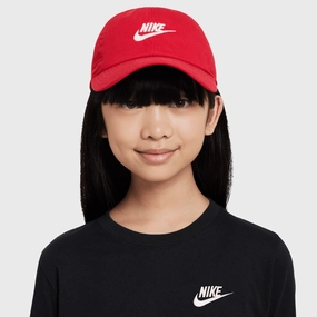 Nike Kids Unstructured Futura Wash Strapback Cap University Red / White