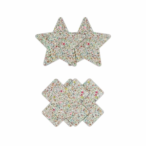 NS Novelties Pretty Pasties Star & Cross 2 Pack - Glow