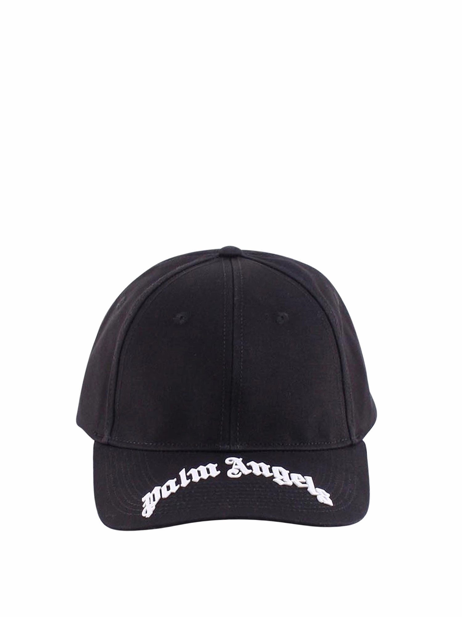 Palm Angels Curved Logo Embroidered Baseball Cap