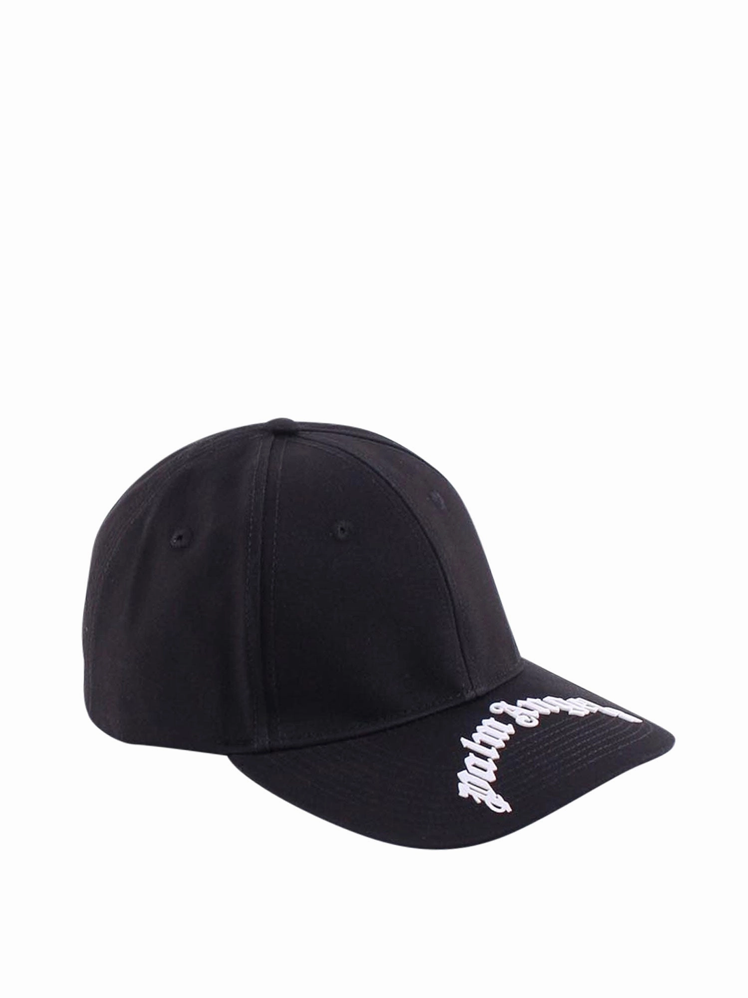 Palm Angels Curved Logo Embroidered Baseball Cap