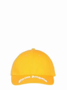 Palm Angels Curved Logo Embroidered Baseball Cap