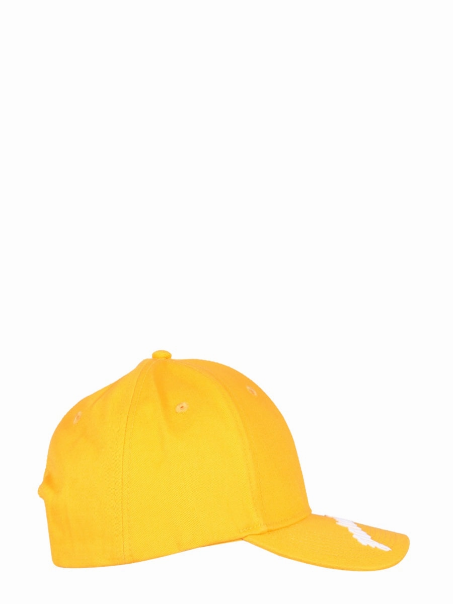 Palm Angels Curved Logo Embroidered Baseball Cap
