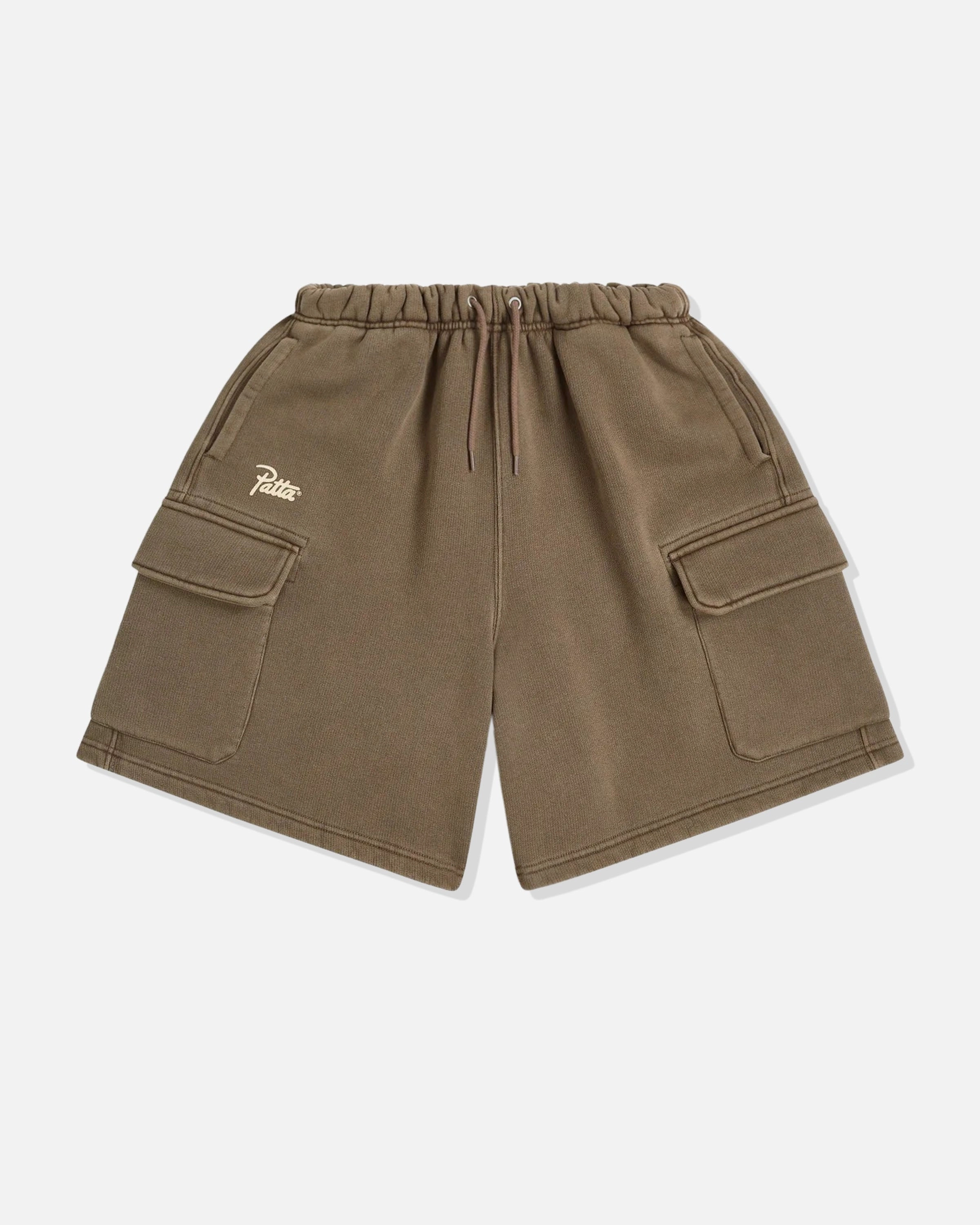 PATTA CLASSIC WASHED CARGO JOGGING SHORTS - MOREL