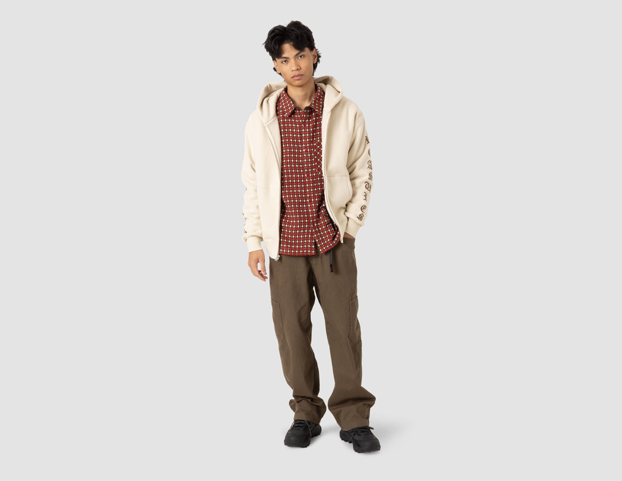 Pleasures Cross Work Shirt / Red