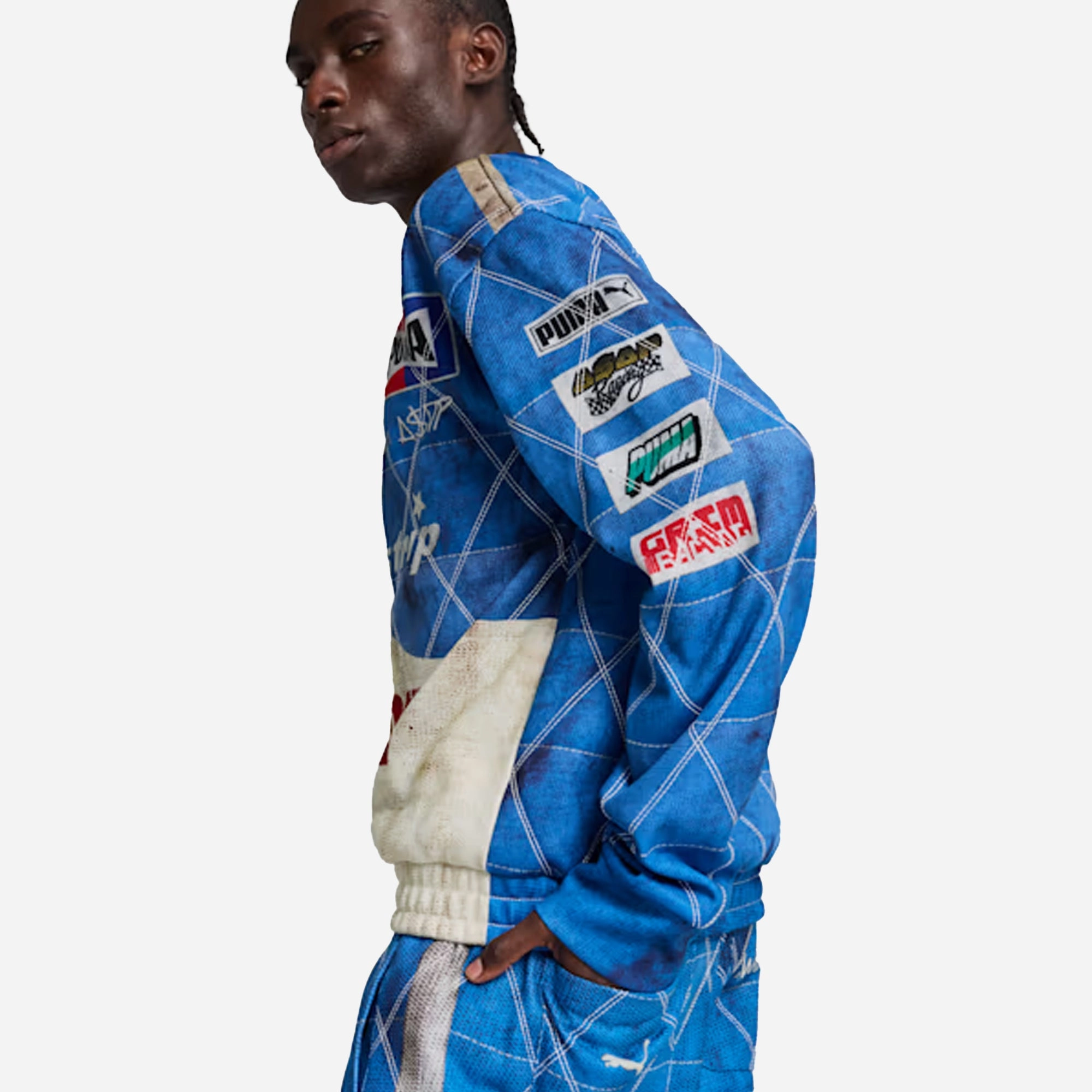 PUMA |X A$AP ROCKY QUILTED SWEATSHIRT { CLYDE ROYAL