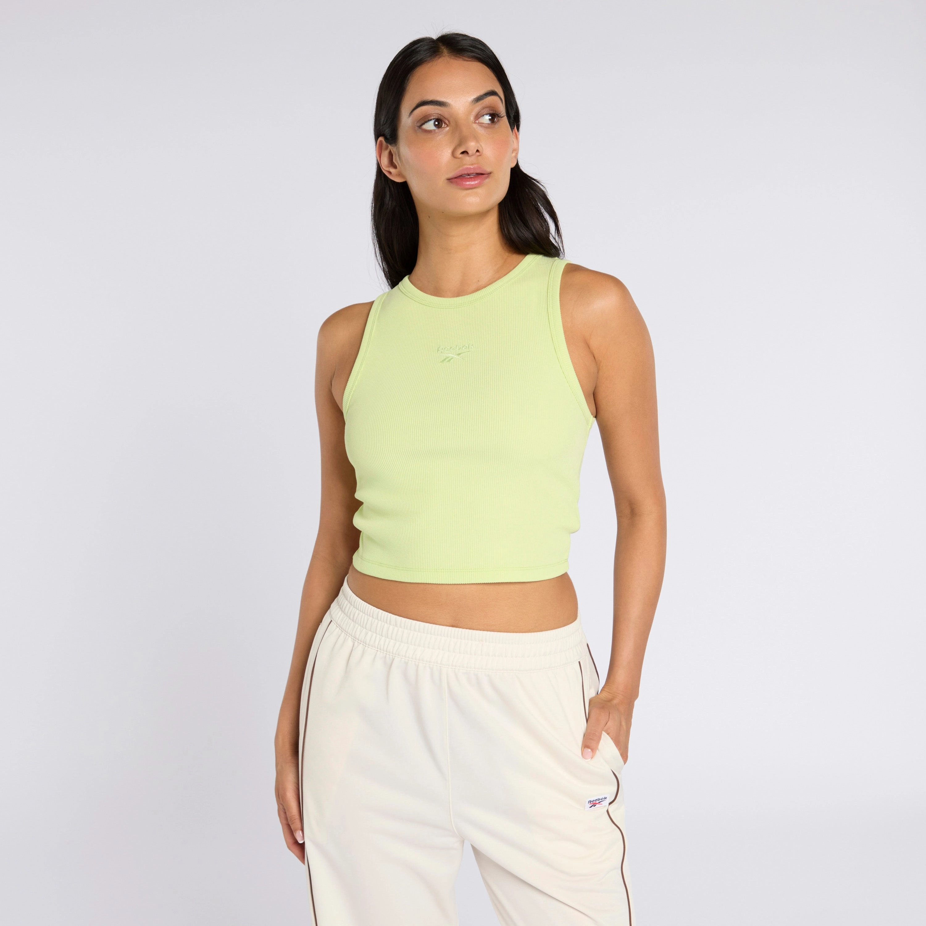 Ribbed Tank Astro Lime