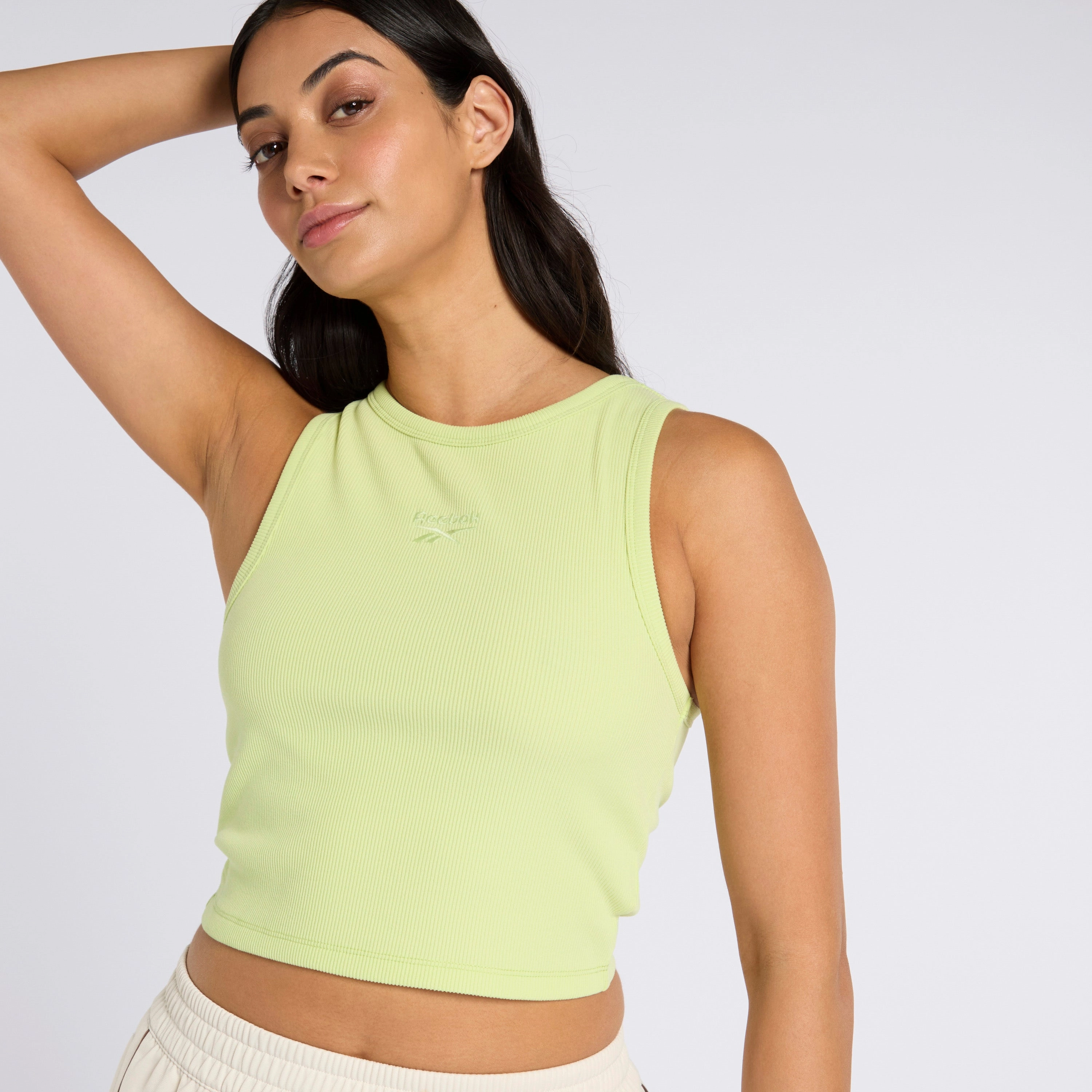 Ribbed Tank Astro Lime