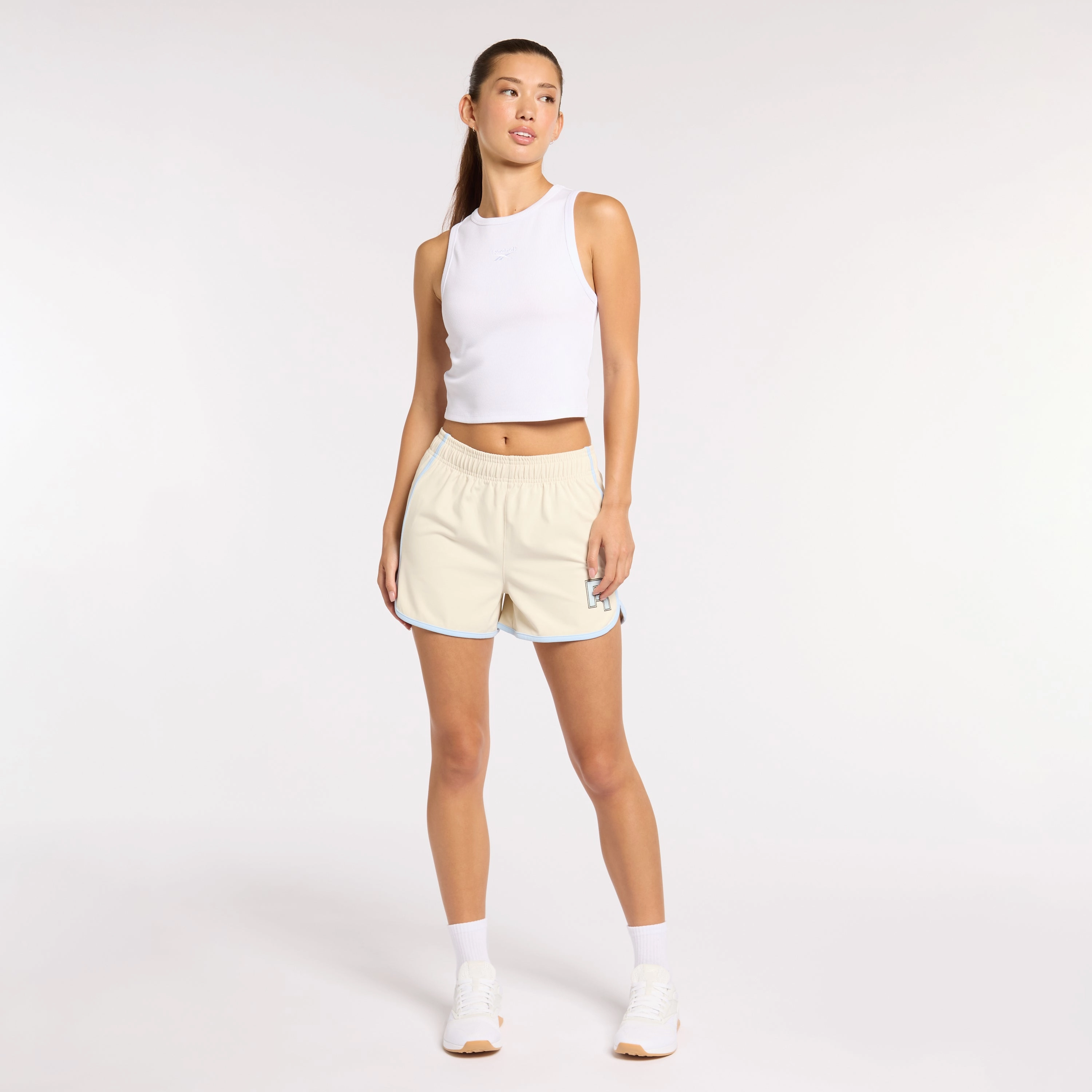 Ribbed Tank White