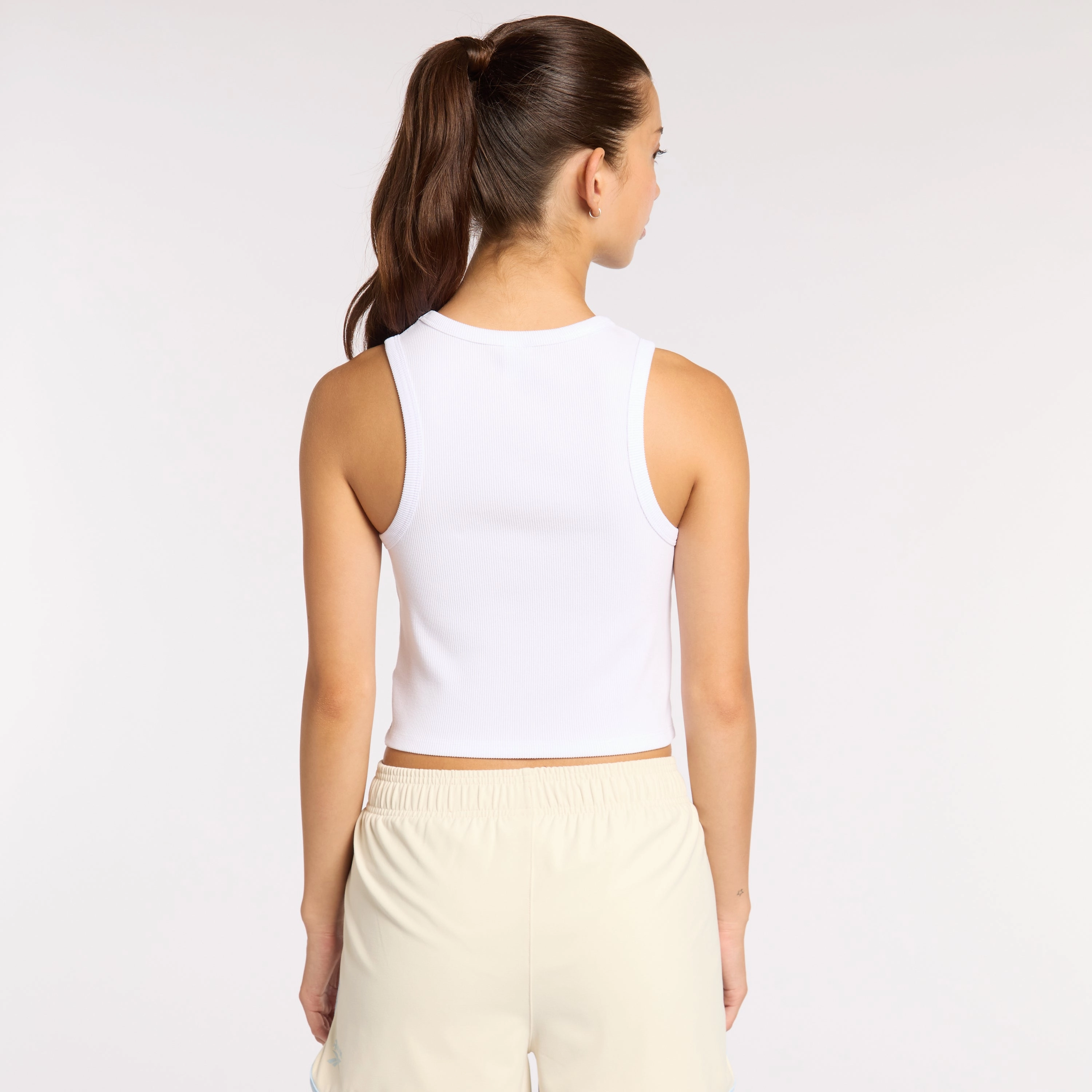 Ribbed Tank White