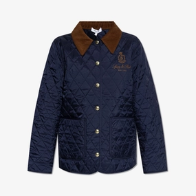 SPORTY & RICH | VENDOME NYLON QUILTED JACKET { NAVY