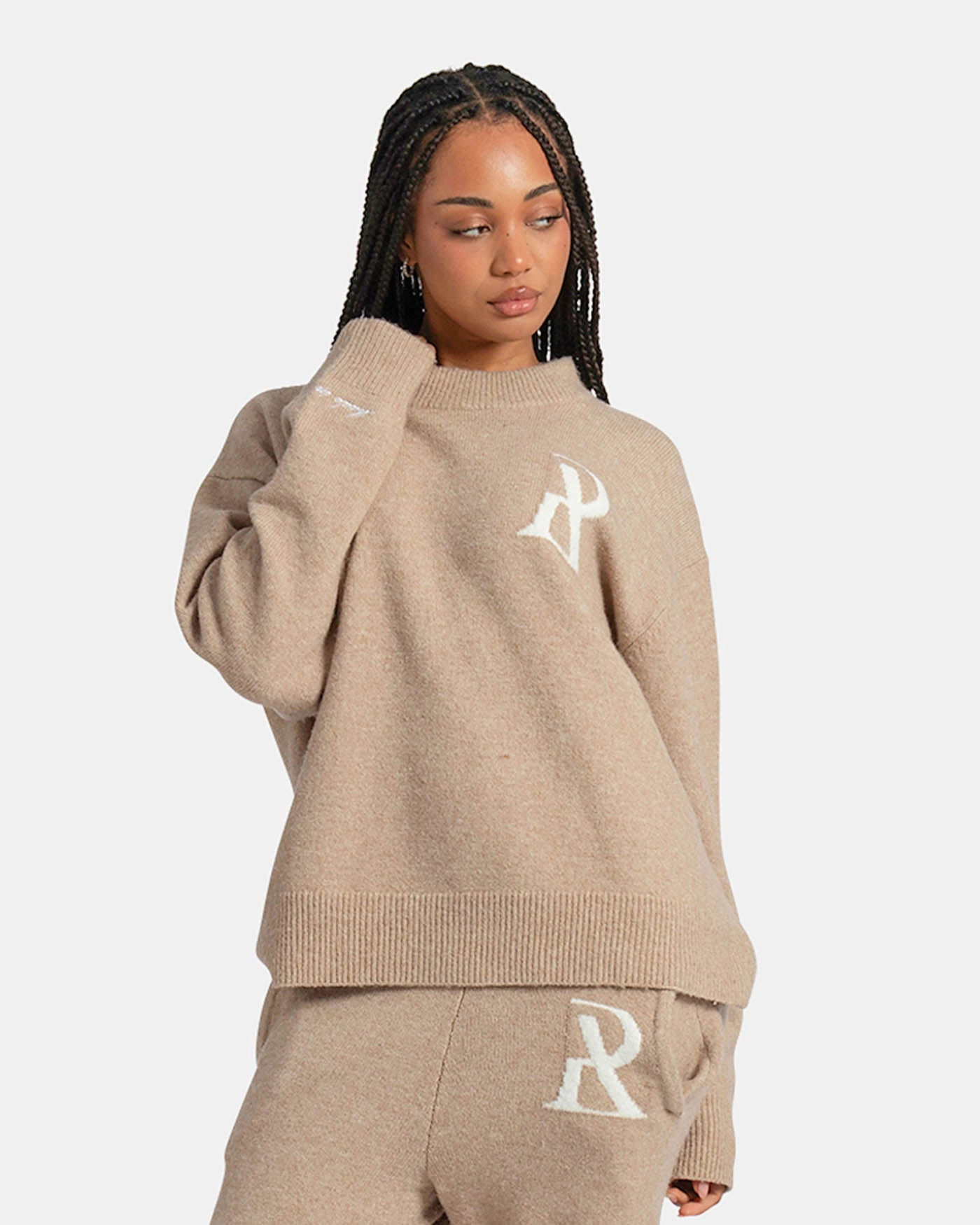 SSS REALISM RADIANT KNIT CREWNECK SAND