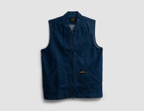 Stan Ray Work Vest / Indigo Denim 12oz