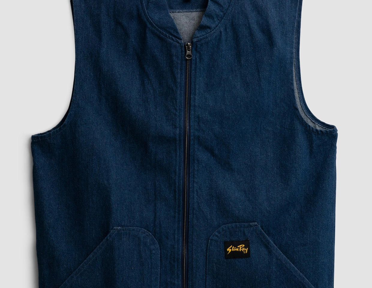 Stan Ray Work Vest / Indigo Denim 12oz