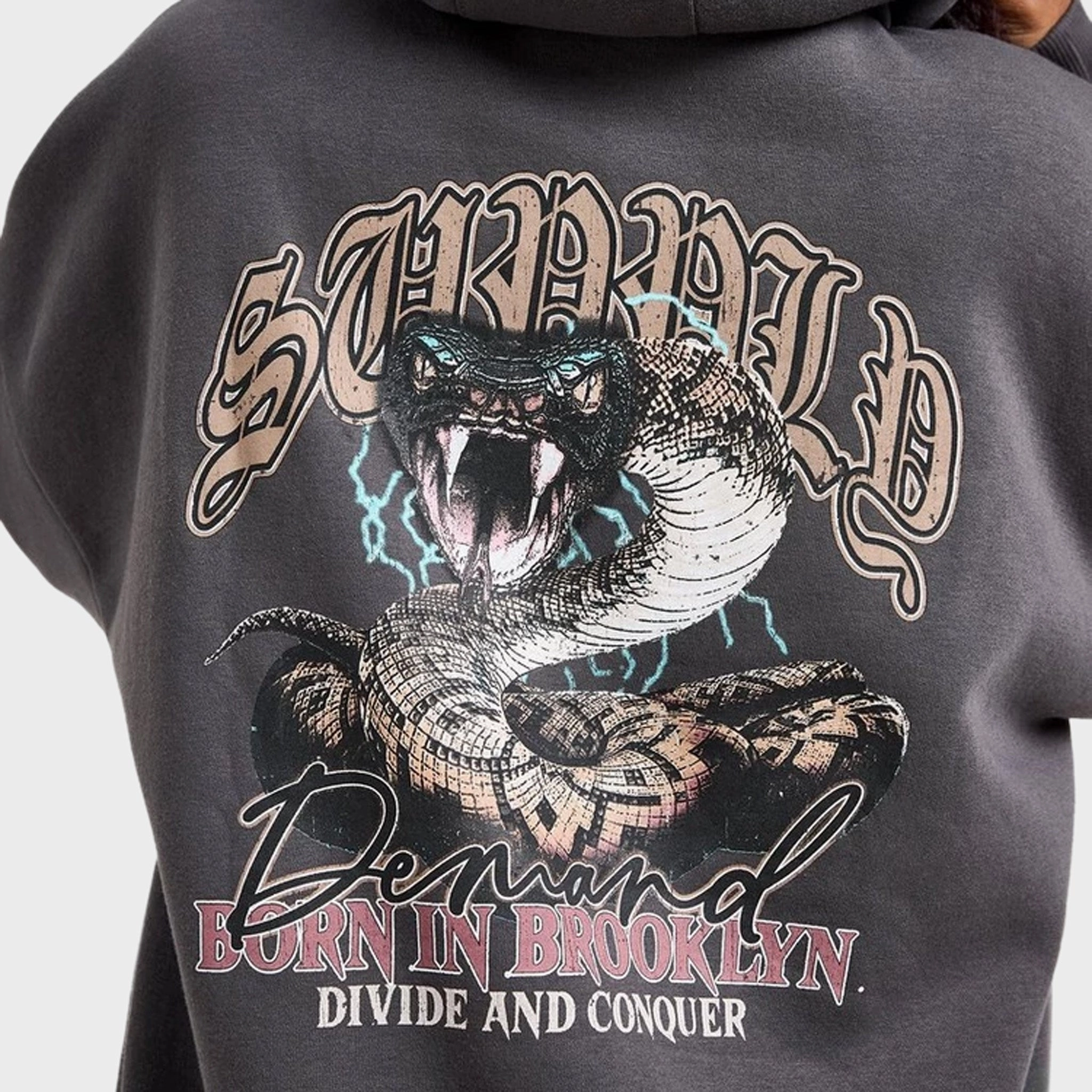 Supply & Demand Women's Born Graphic Hoodie / Black Oyster