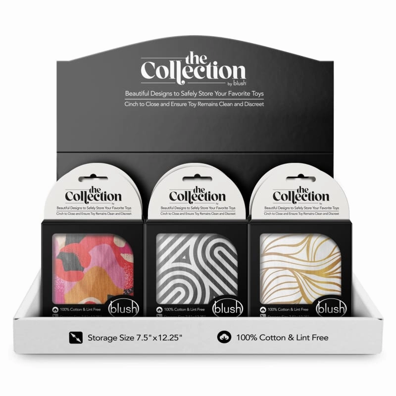 The Collection - Cotton Toy Bag - 18 Pcs Counter Display - Assorted