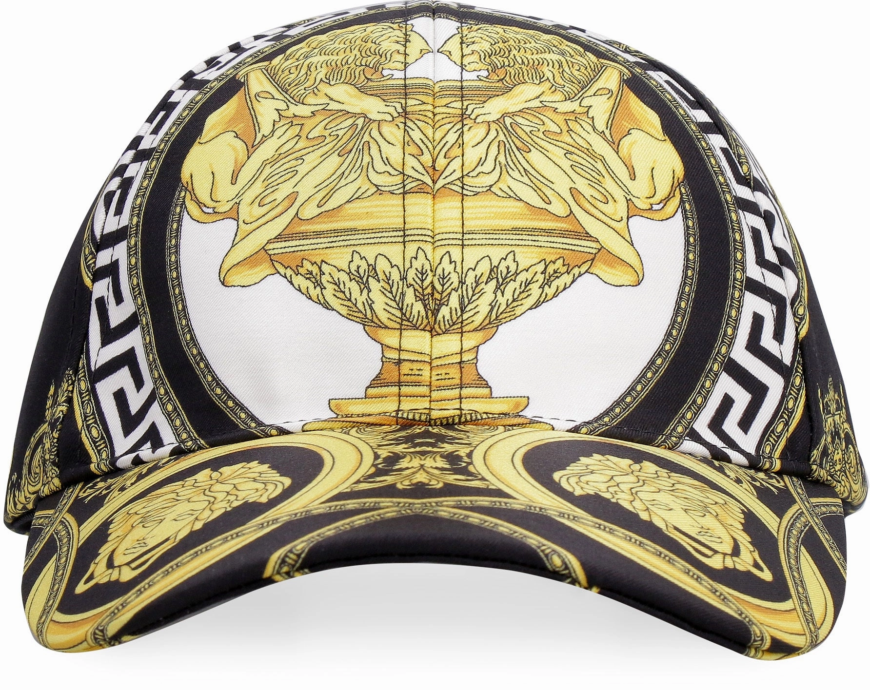 Versace Barocco Printed Curved Peak Baseball Cap