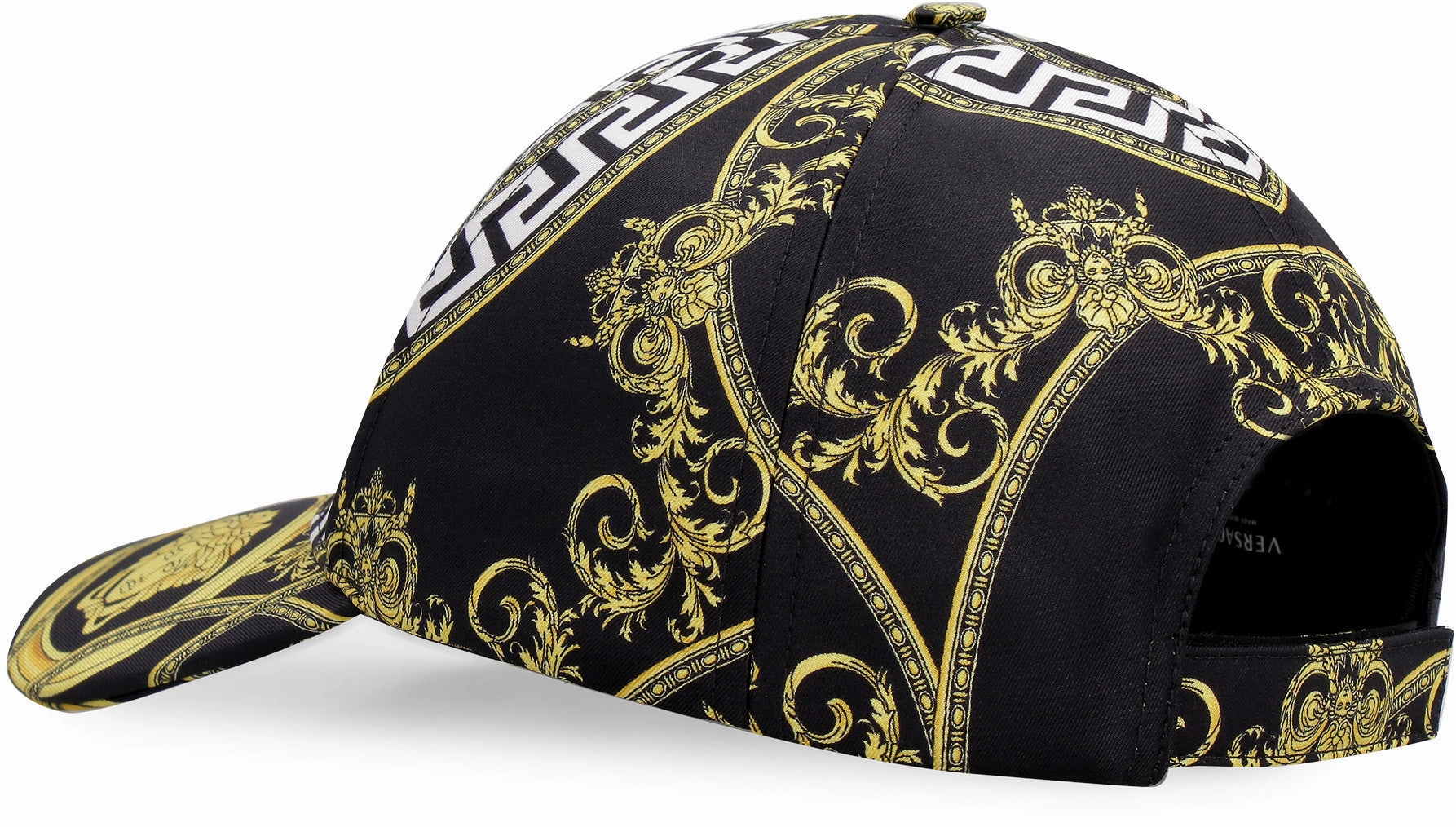 Versace Barocco Printed Curved Peak Baseball Cap