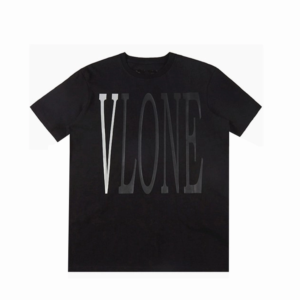 VLONE REFLECTIVE CLASSIC LOGO BLACK TEE -
