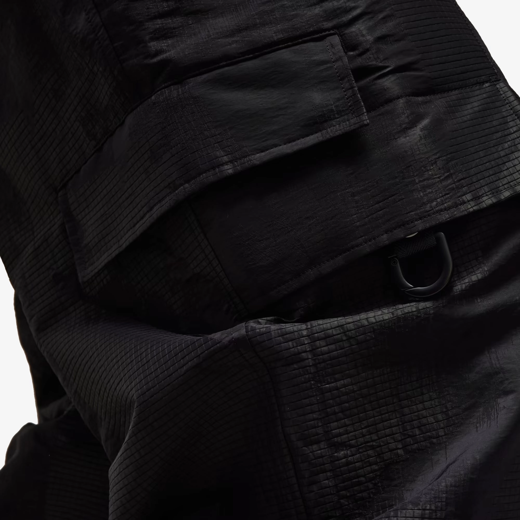 Y-3 | LINED JACQUARD RIPSTOP PANTS  { BLACK