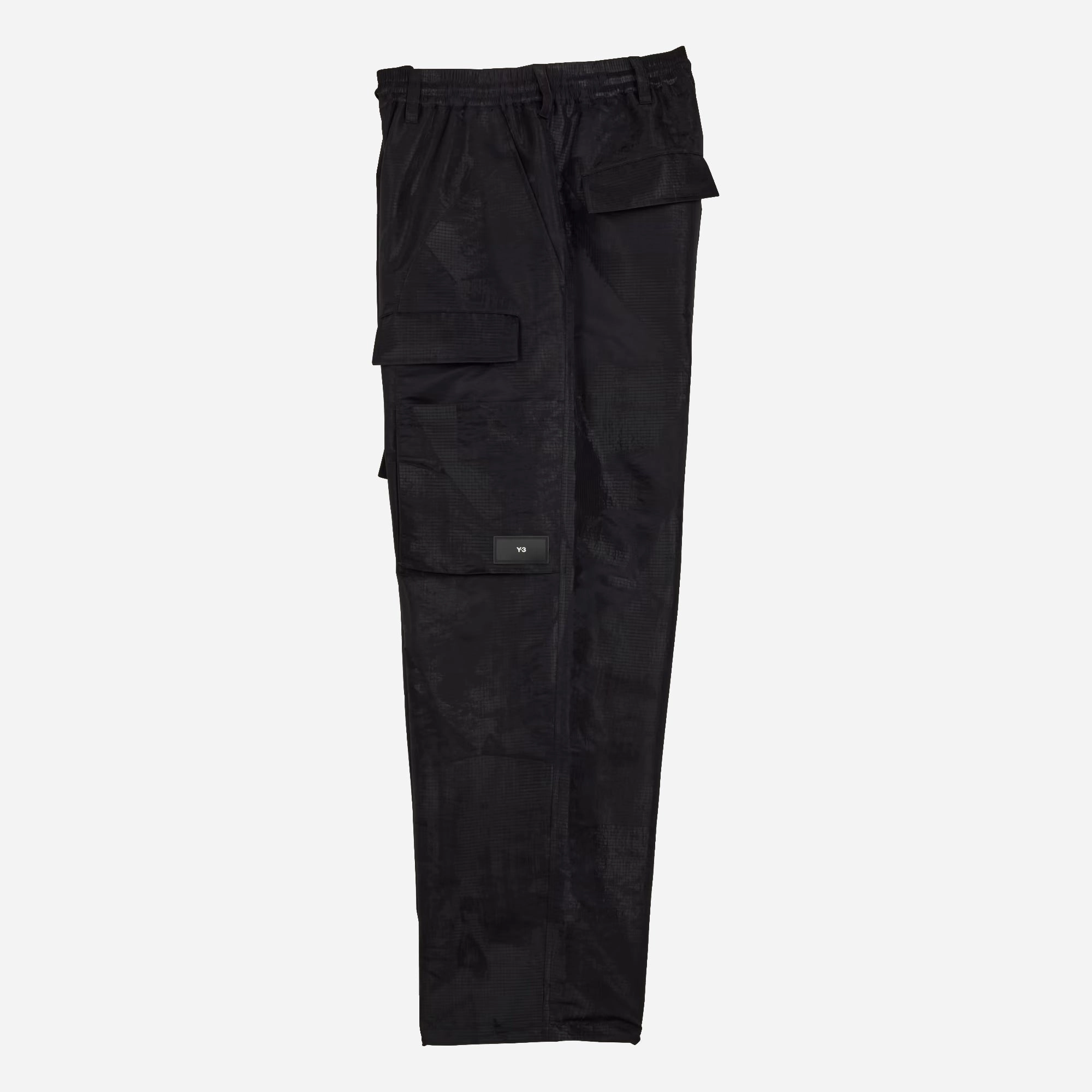 Y-3 | LINED JACQUARD RIPSTOP PANTS  { BLACK